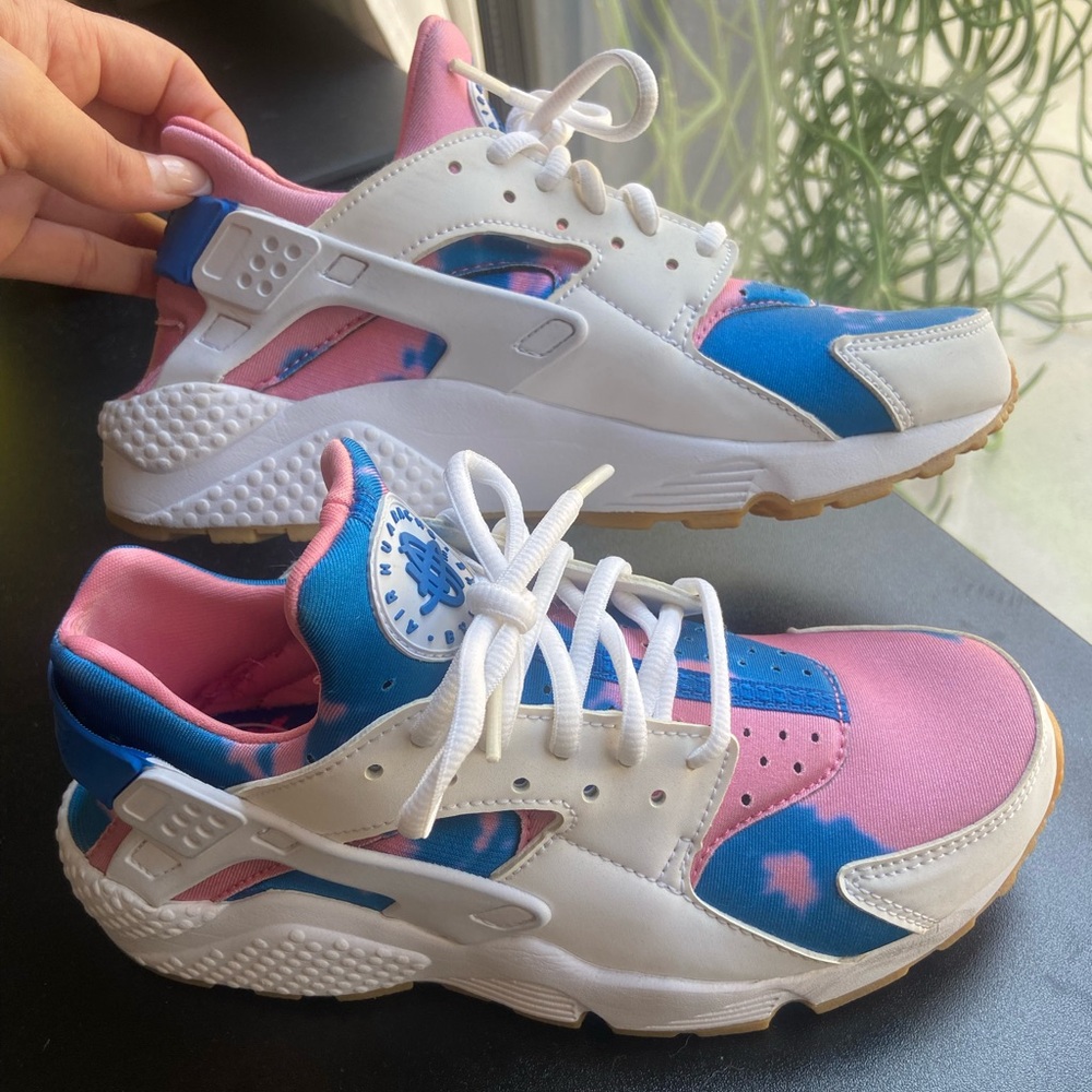 Nike Air Huarache Run Print - white blue nebula